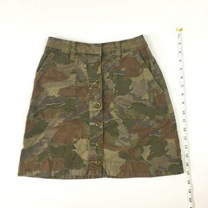 Anthropologie Camouflage skirt Sz 0
